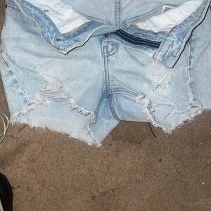 Wild Fable Blue Distressed Jean Shorts